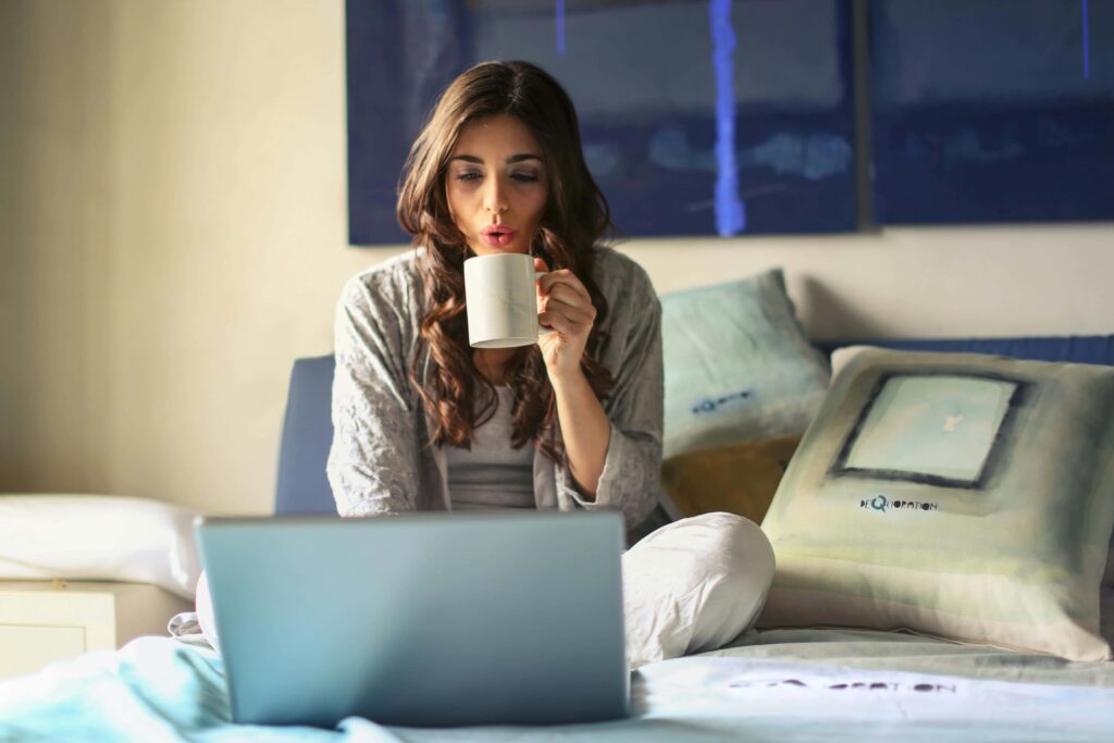 woman on laptop